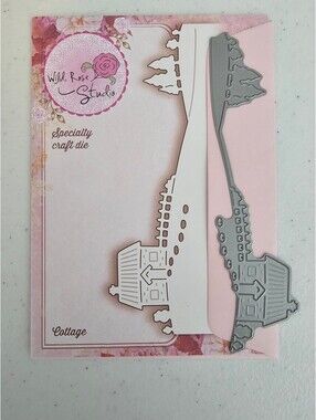 Wild Rose Studio Specialty Steel Craft Die Cottage Scene